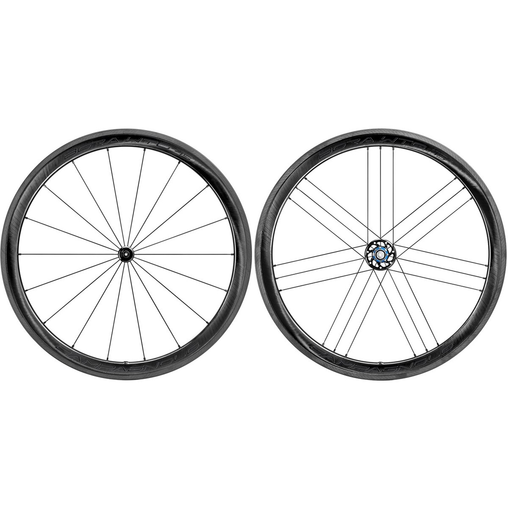 Campagnolo Bora WTO 45 28" Laufradsatz | Carbon | 2-Wege-Montage - Schnellspanner 100/130 - Dunkel