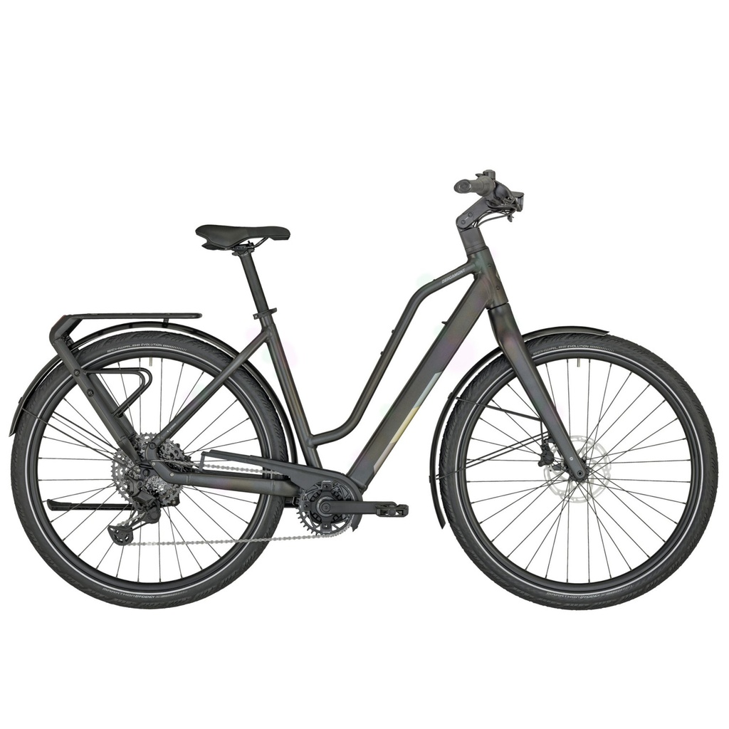 Bergamont E-VITESS ELITE AMSTERDAM – Urbanes Elektrofahrrad – 2024 – mattes Regenbogenschwarz