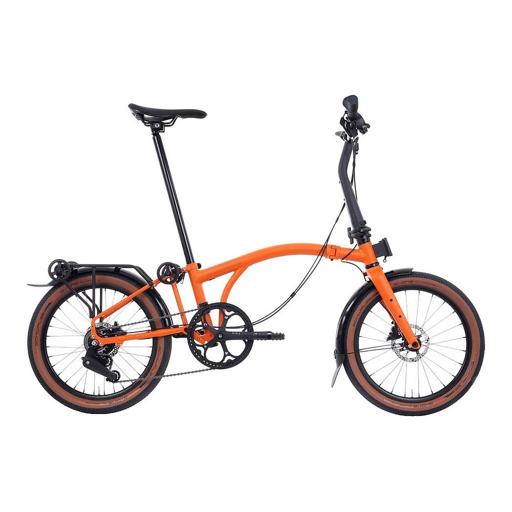 Brompton 20" Faltrad – G-Linie – 8-Gang – Größe L – Teleskop-Sattelstütze – Gepäckträger – 2026 – Adventure Orange