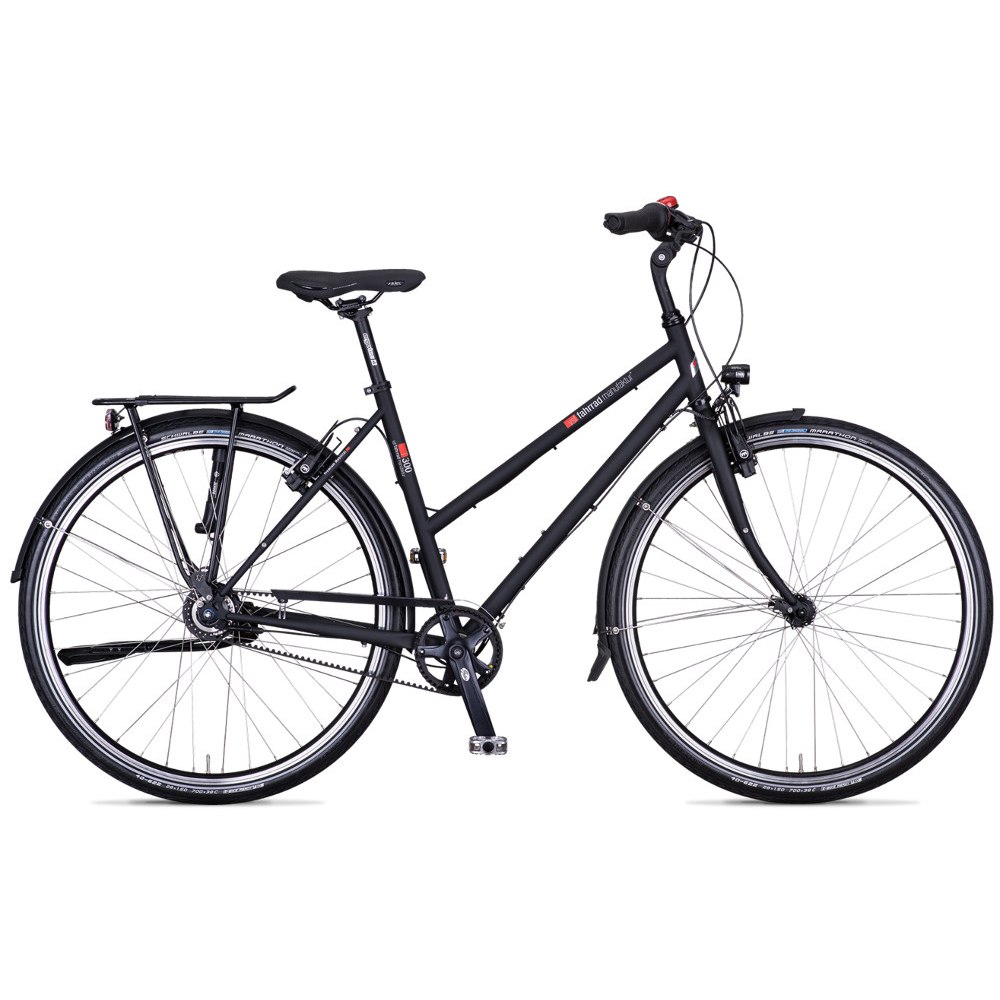 vsf fahrradmanufaktur T-300 Alfine - Damen-Citybike mit Riemenantrieb - 2026 - Ebenholz matt
