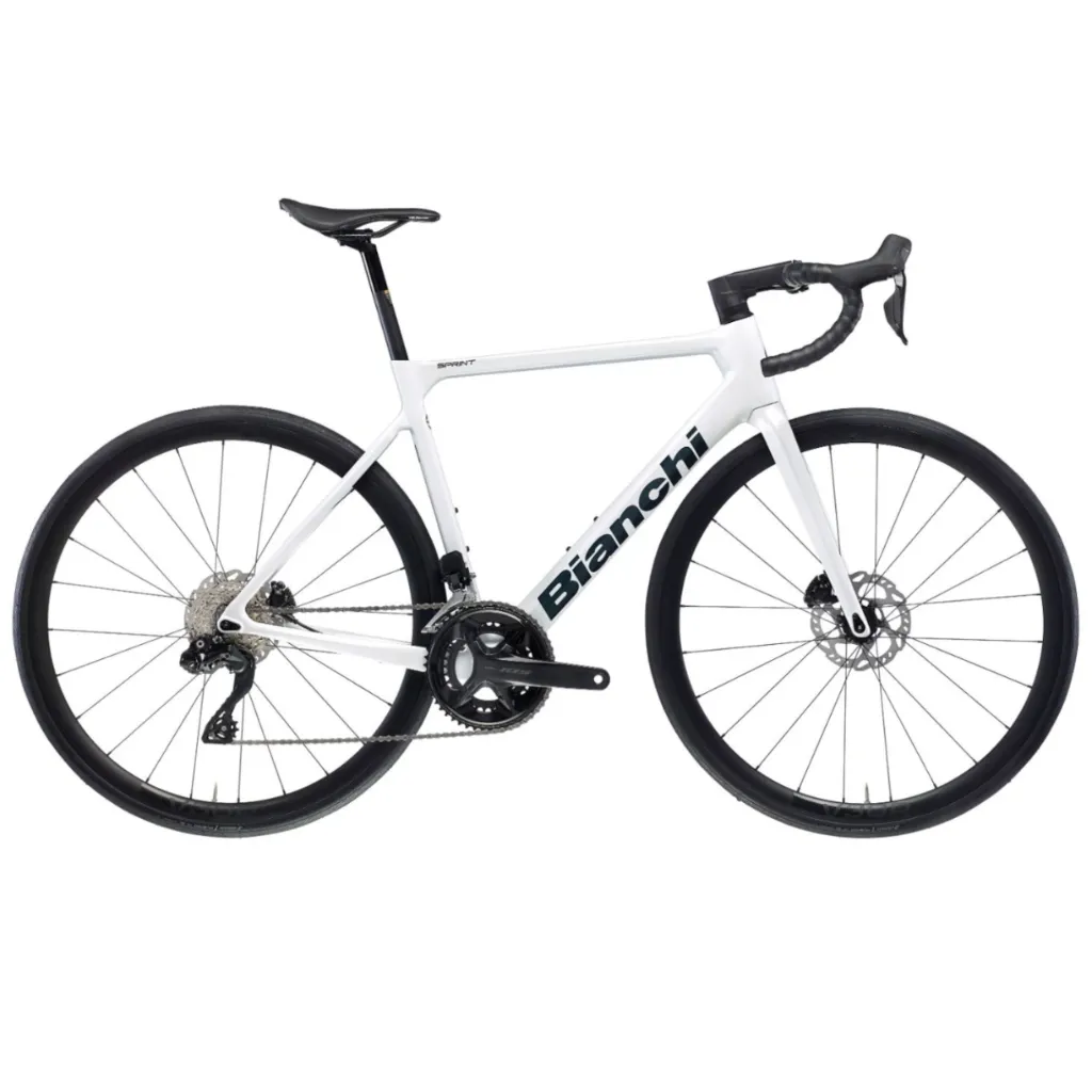 Bianchi SPRINT – 105 Di2 – Carbon-Rennrad – 2026 – Weiß/Kupfer Hochglanz