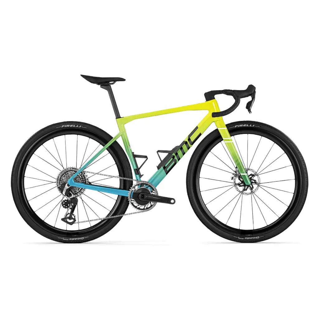 BMC Carbon Gravel Bike - KAIUS 01 ONE - 2026 - Acid Yellow / River Blue