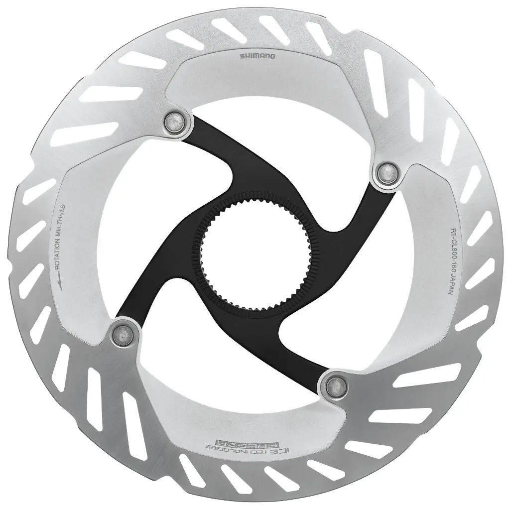 Shimano RT-CL800 Bremsscheibe – Centerlock | Ice-Tech Freeza – schwarz/silber