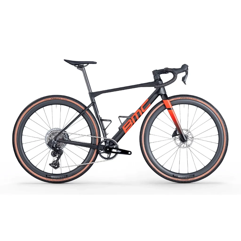 BMC Carbon-Gravelbike – KAIUS 01 FOUR – 2026 – schwarz / neonrot