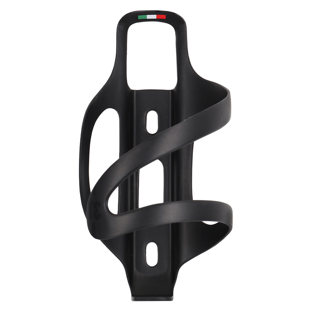 3T Carbon Flaschenhalter mit seitlicher Beladung – Links – Mattschwarz