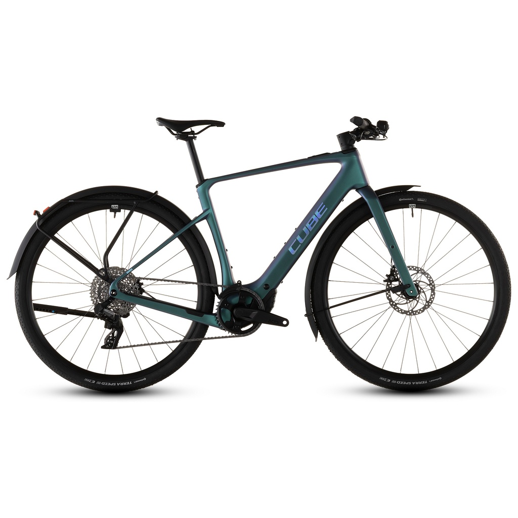 CUBE Carbon Sport Elektrofahrrad - NULANE HYBRID C:62 SLX 400X FE - 2026 - polarlight / prism