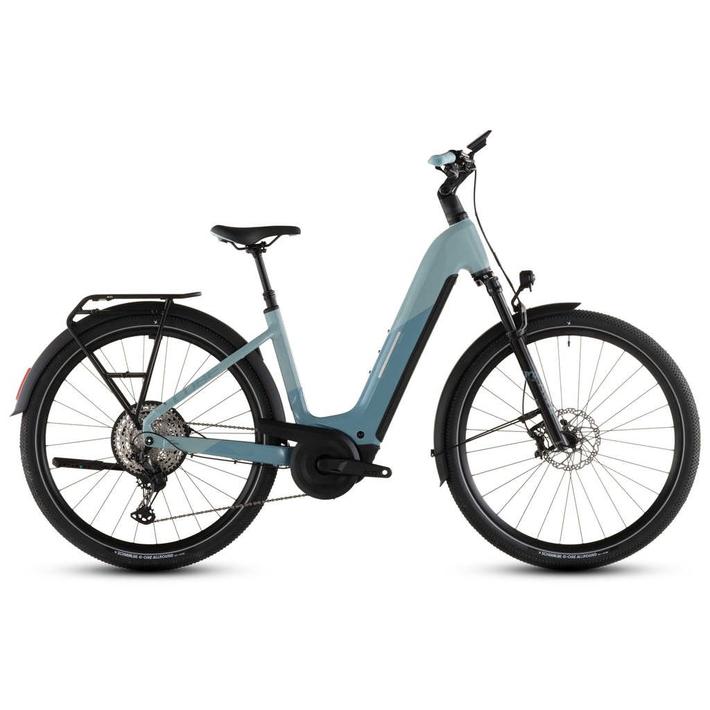 CUBE Elektrofahrrad – NURIDE HYBRID SLX 800 – Easy Entry – 2026 – Skylight / Arubablau