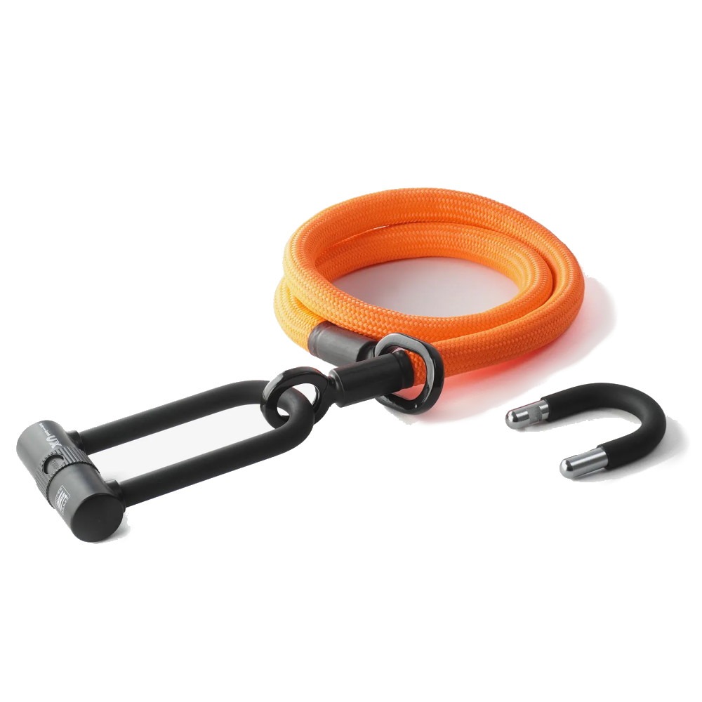 Tex-Lock-Öse mit U/X-Lock-Diebstahlsicherung – 120 cm – Säureorange